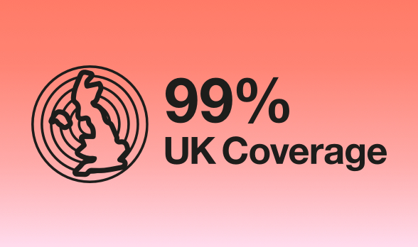 99% UK Coverage