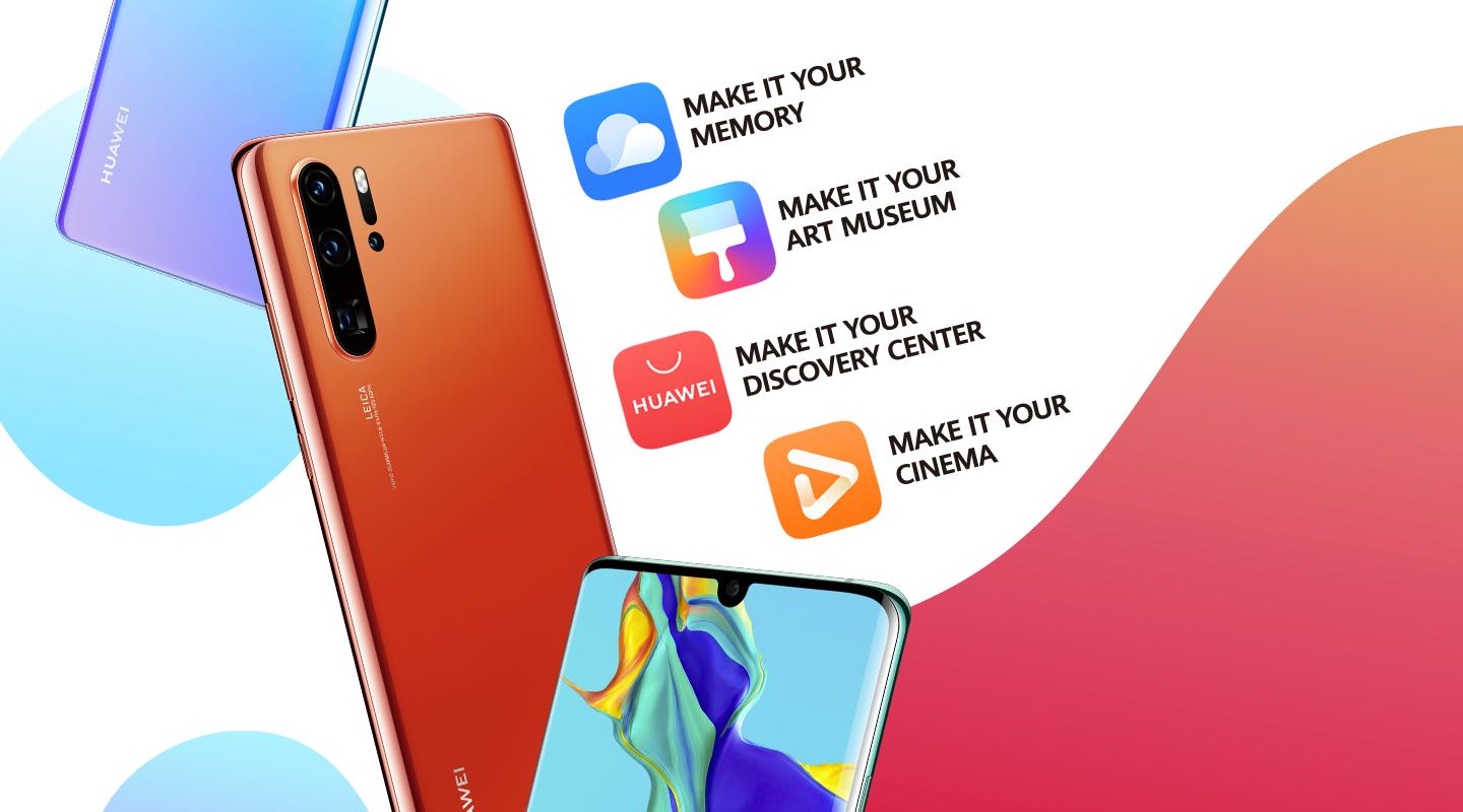 Make it your memory. Make it your art museum. Make it your discovery center. Make it your cinema. Huawei Mobile Services.