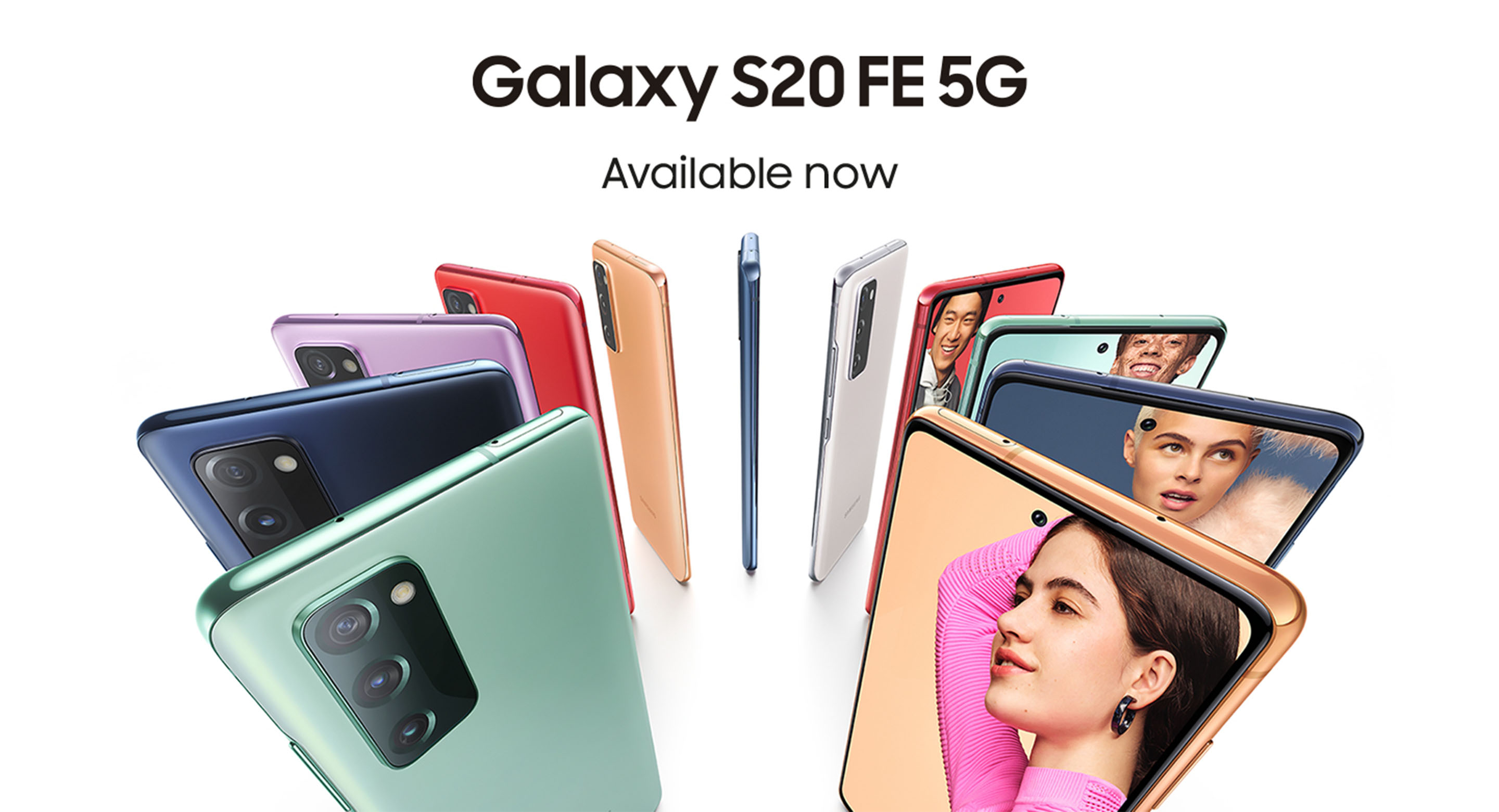 Samsung S20 FE 5G various colours image for desktop