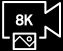 8K video icon
