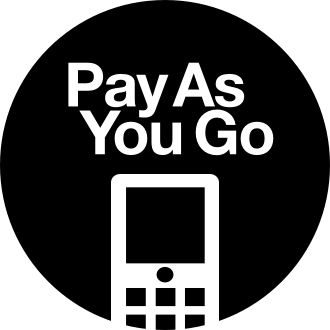 Pay As You Go phone graphic