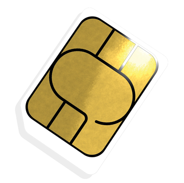 Graphic of a SIM card