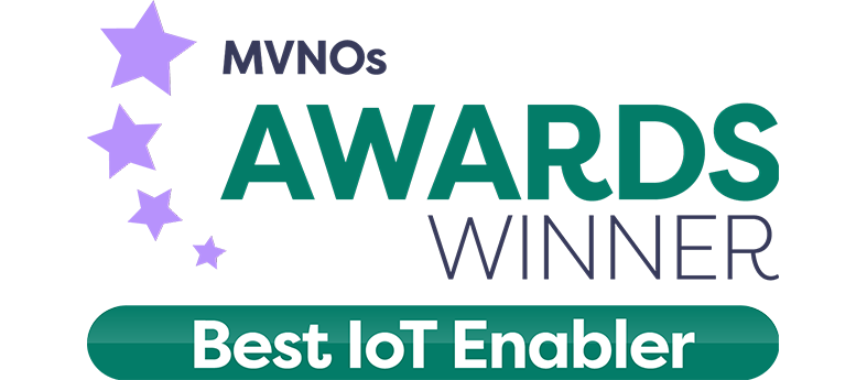 Graphic showing MVNO award of Best IoT Enabler